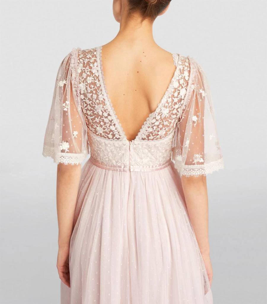 商品Needle & Thread|Sweetheart Lace Bodice Midi Dress,价格¥1798,第4张图片详细描述