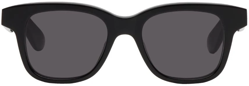 商品Alexander McQueen|Black Angled Pantos Sunglasses,价格¥1209,第1张图片