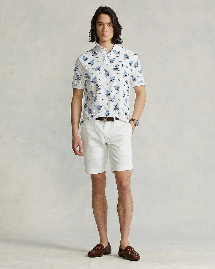 商品Ralph Lauren|Cotton Mesh Nautical Polo Bear Print Custom Slim Fit Polo Shirt,价格¥556,第2张图片详细描述
