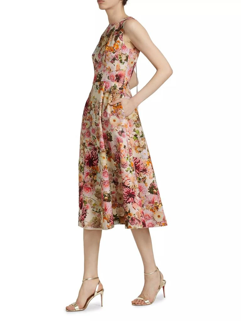 商品ADAM LIPPES|Eloise Floral Cotton-Blend Midi-Dress,价格¥3783,第2张图片详细描述