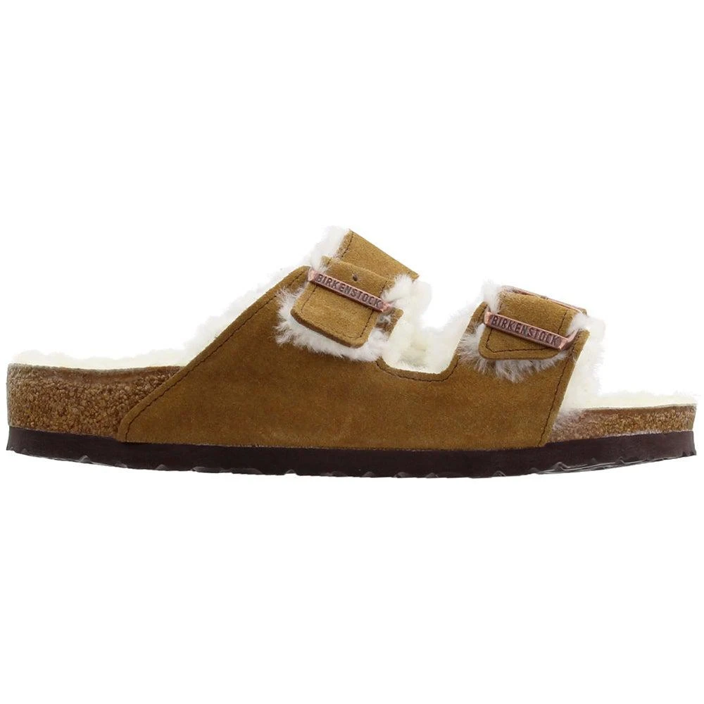 商品Birkenstock|Arizona Shearling Suede Slide Sandals,价格¥1203,第1张图片