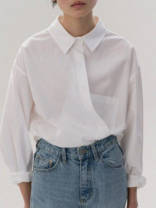 商品MOIA|Box Shirt White,价格¥574,第3张图片详细描述