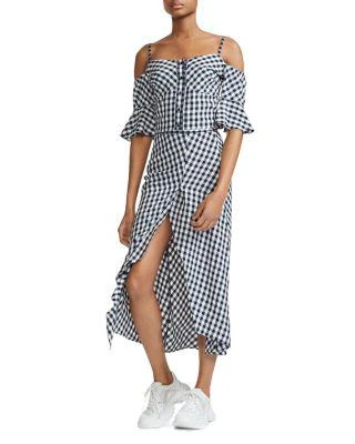 商品Maje|Lapri Cropped Gingham Top,价格¥705,第2张图片详细描述