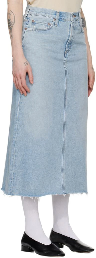 商品AGOLDE|Blue Della Denim Midi Skirt,价格¥810,第2张图片详细描述