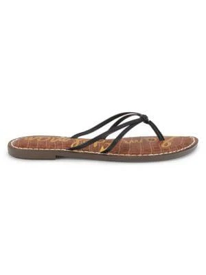 商品Sam Edelman|Gerianne Leather Flip Flops,价格¥136,第1张图片