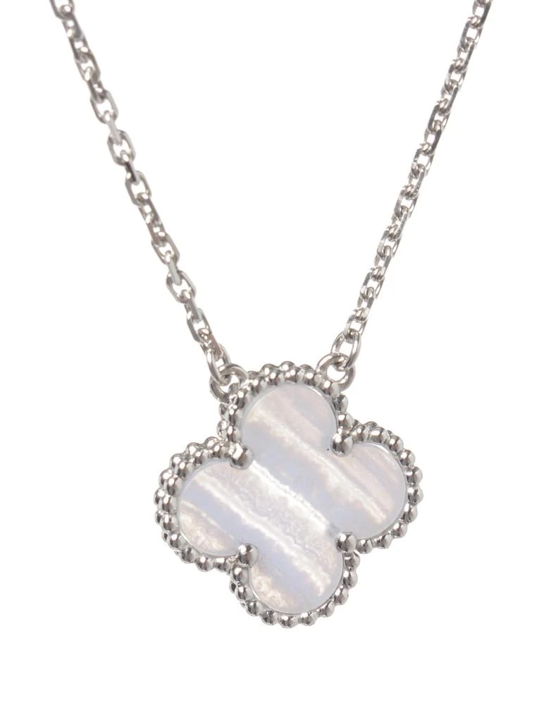 商品[二手商品] Van Cleef & Arpels|Van Cleef & Arpels 18k White Gold Vintage Alhambra Necklace,价格¥31460,第4张图片详细描述