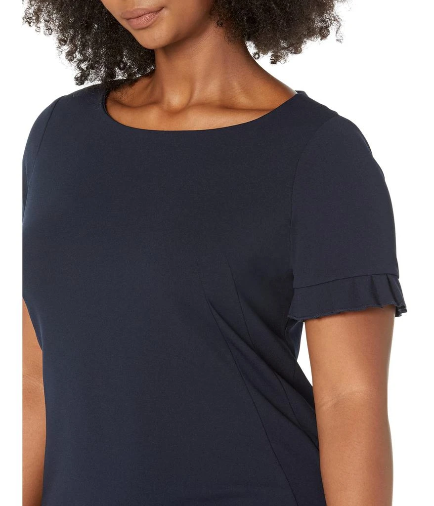商品Tommy Hilfiger|Pleated Short Sleeve Scuba Crepe Dress,价格¥358,第3张图片详细描述