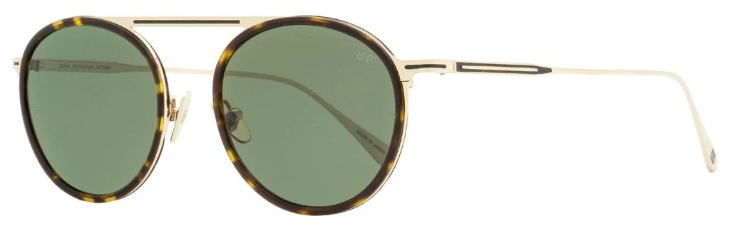 商品John Varvatos|John Varvatos Men's Roseland Sunglasses V528 TOR Gold/Tortoise 52mm,价格¥714,第1张图片