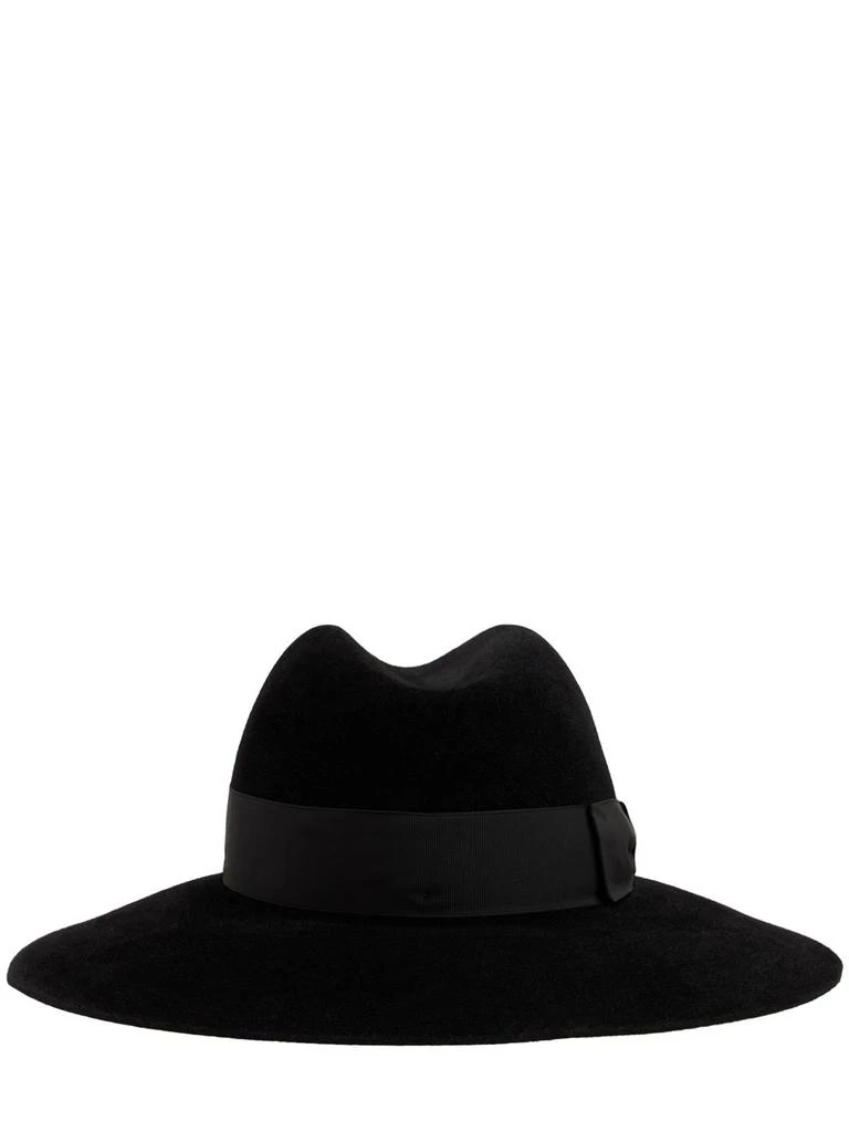 商品BORSALINO|Sophie Velvet Brimmed Hat,价格¥2756,第4张图片详细描述