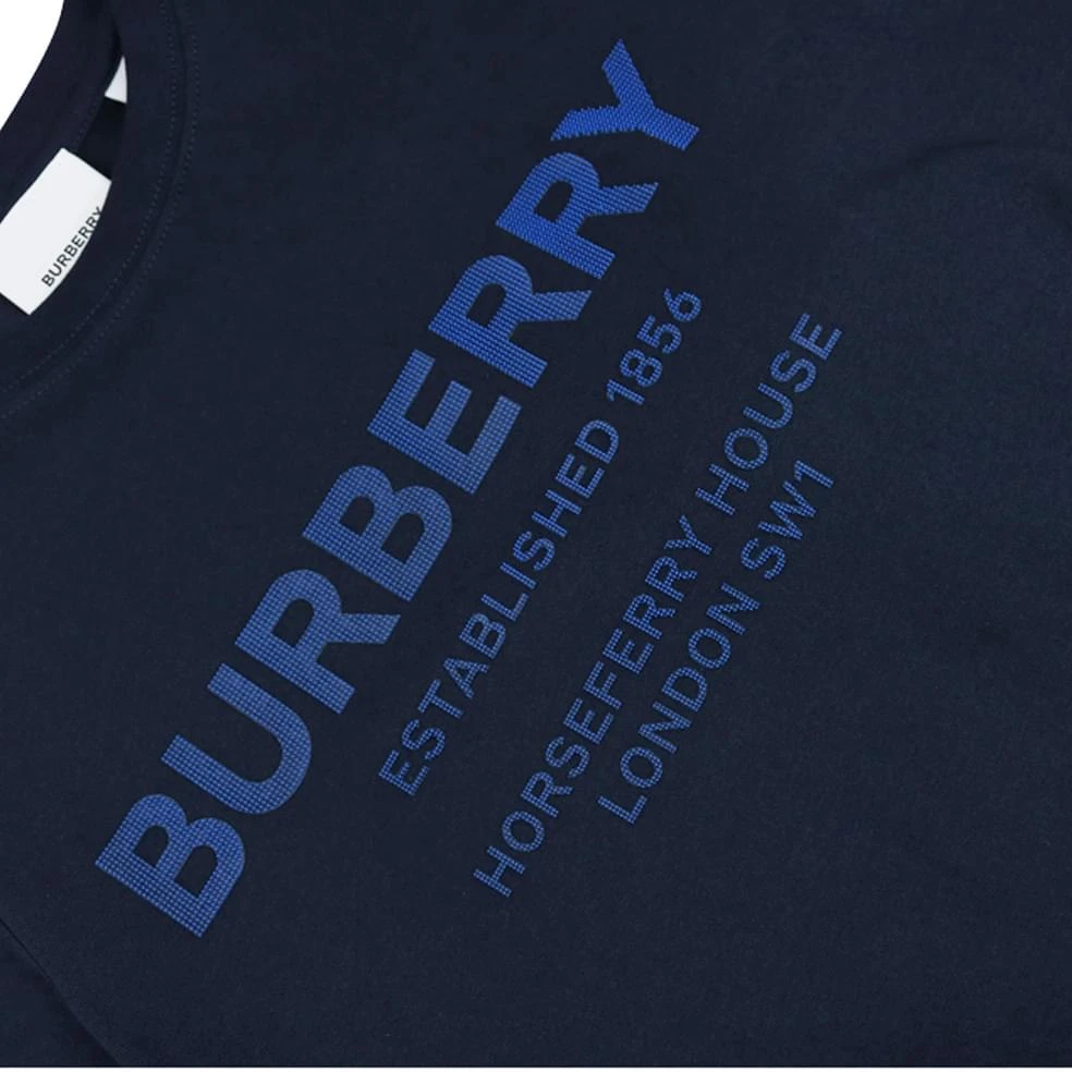 商品Burberry|Boys Navy Bristle Short Sleeve T Shirt,价格¥763,第2张图片详细描述