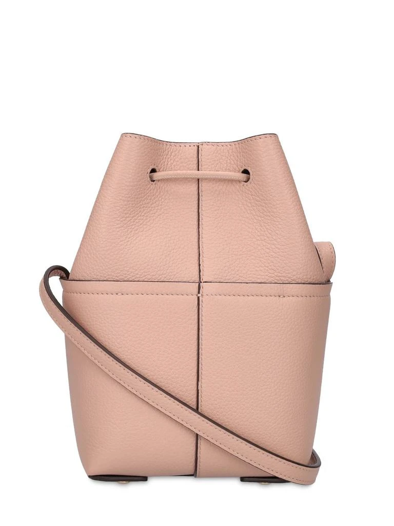 商品Salvatore Ferragamo|Gancino Grain Leather Bucket Bag,价格¥7683,第4张图片详细描述