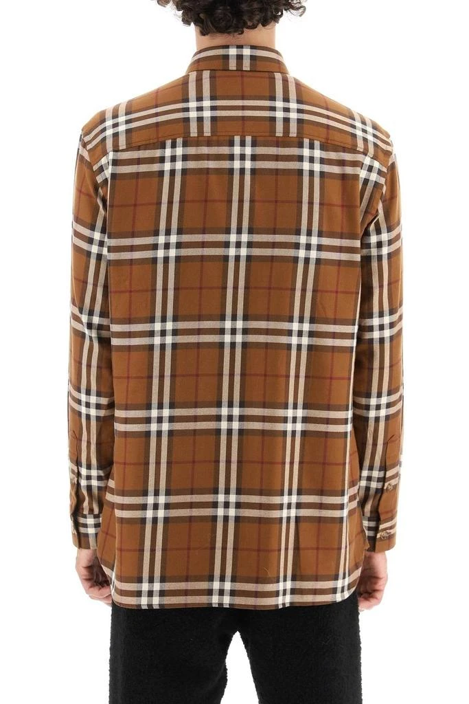 商品Burberry|Burberry Checked Long-Sleeved Shirt,价格¥3588,第2张图片详细描述