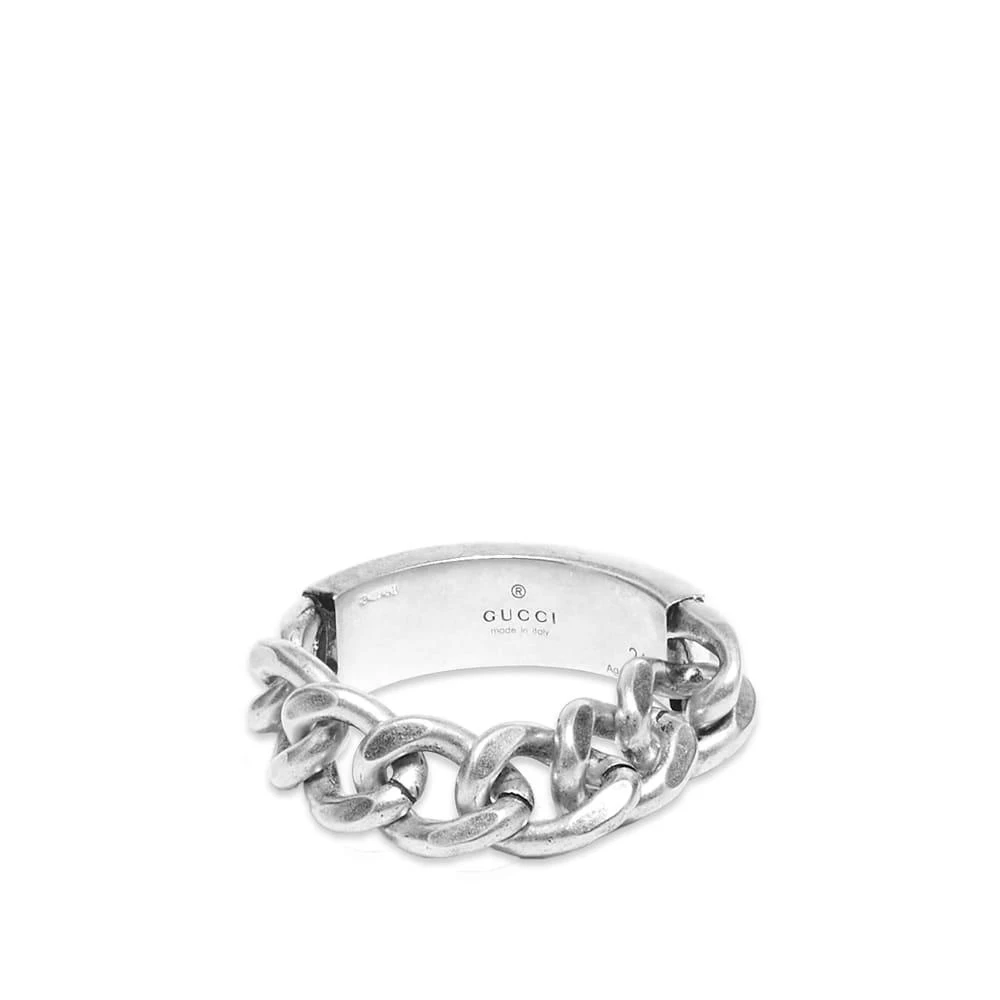商品Gucci|Gucci Tag Gourmette Ring,价格¥1712,第2张图片详细描述