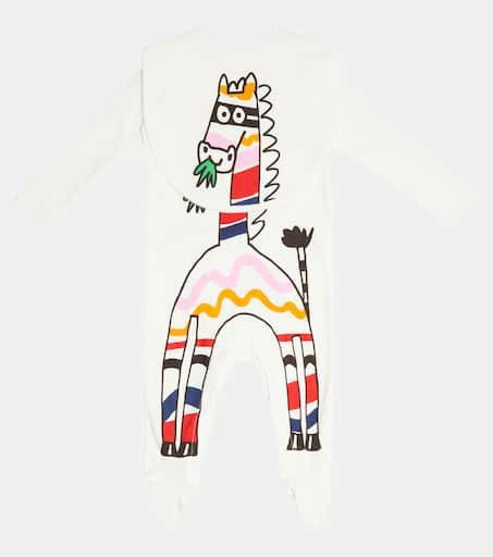 商品Stella McCartney|婴幼儿 — 棉质连身衣与围兜套装,价格¥542,第2张图片详细描述