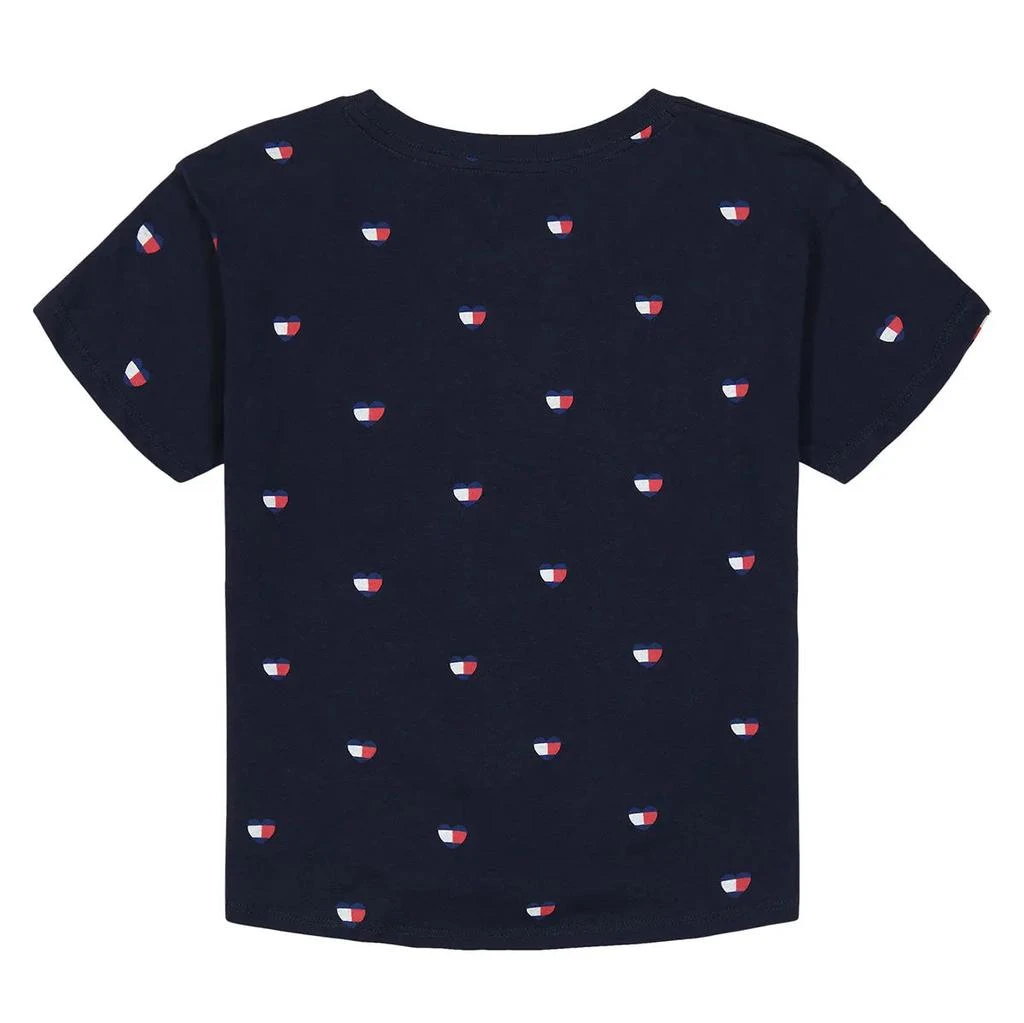 商品Tommy Hilfiger|Tommy Hilfiger Girl's Allover Heart Print Tee,价格¥61,第2张图片详细描述