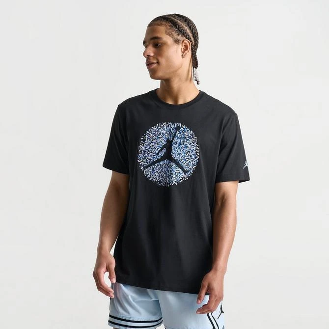 商品Jordan|Men's Jordan Flight Essentials Pointillism Logo Graphic T-Shirt,价格¥112,第3张图片详细描述