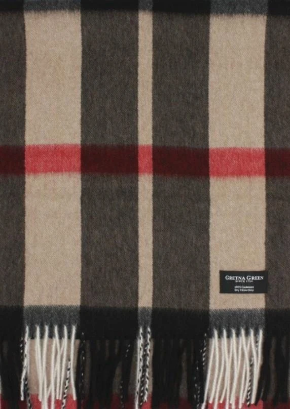 商品Gretna Green|Gretna Green 宽羊绒围巾-驼色,价格¥891,�第1张图片详细描述