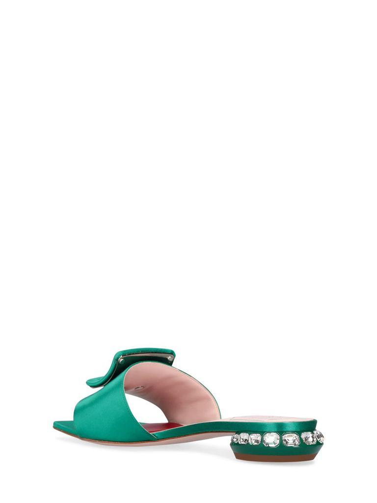 商品Roger Vivier|25mm Satin Flat Sandals,价格¥8057,第3张图片详细描述