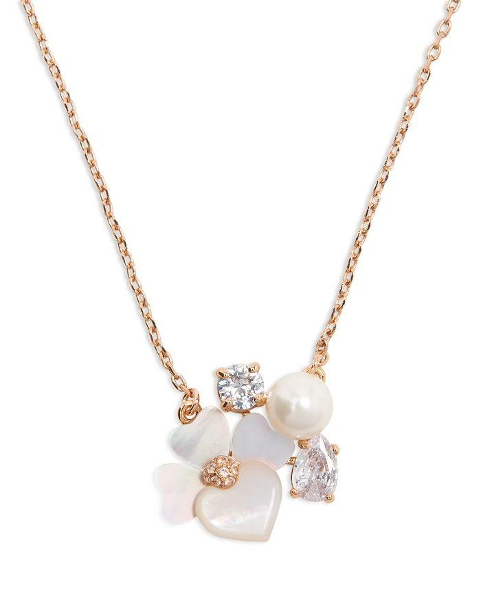 商品Kate Spade|Precious Pansy Cluster Pendant Necklace, 17"-20",价格¥738,第4张图片详细描述