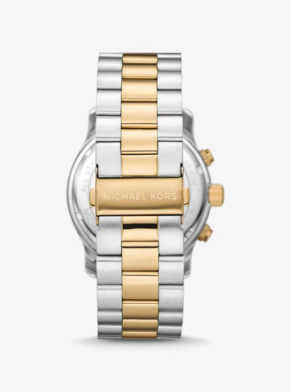 商品Michael Kors|Oversized Runway Two-Tone Watch,价格¥2060,第3张图片详细描述