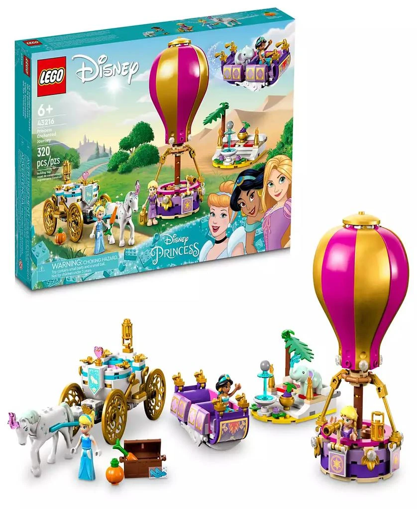 商品LEGO|Disney Princess Princess Enchanted Journey 43216 Toy Building Set with Cinderella, Jasmine and Rapunzel Minifigures,价格¥411,第1张图片