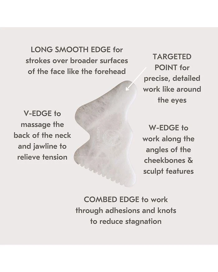 商品Mount Lai|The Vitality Qi White Jade Gua Sha Sculpting Tool,价格¥586,第3张图片详细描述