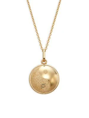 商品Saks Fifth Avenue|14K Yellow Gold Yin & Yang Pendant Necklace,价格¥3509,第1张图片