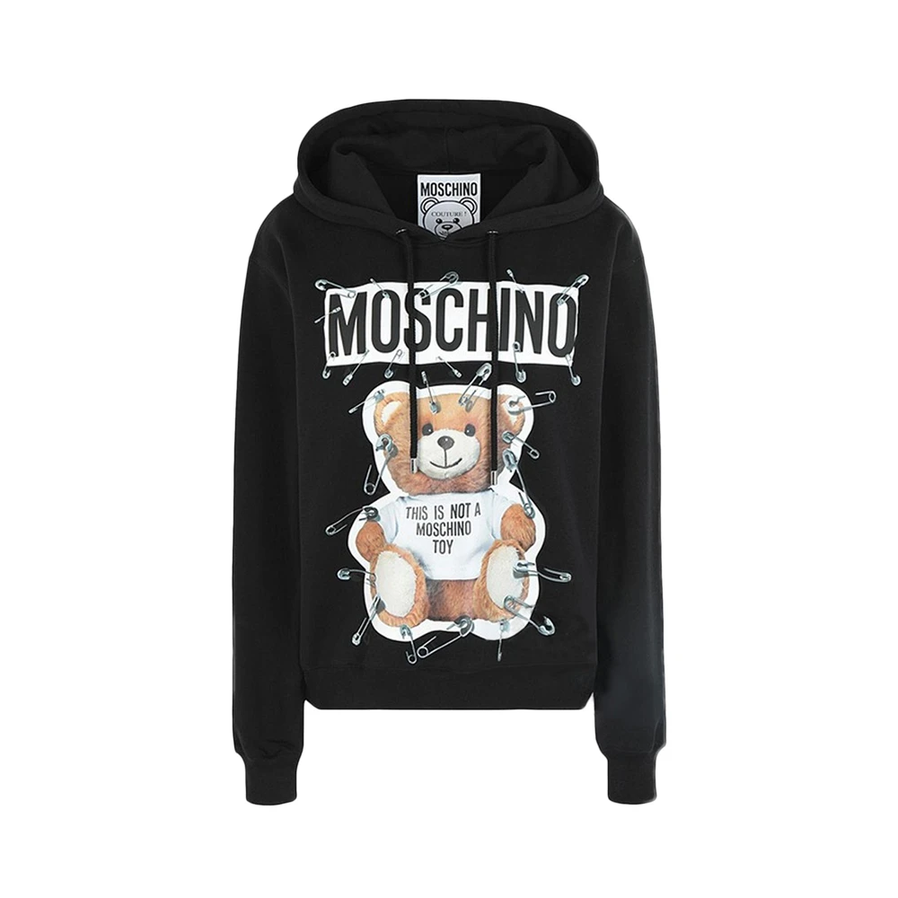 Moschino 莫斯奇诺 女士黑色印花棉质卫衣 EV1705-5527-1555 商品