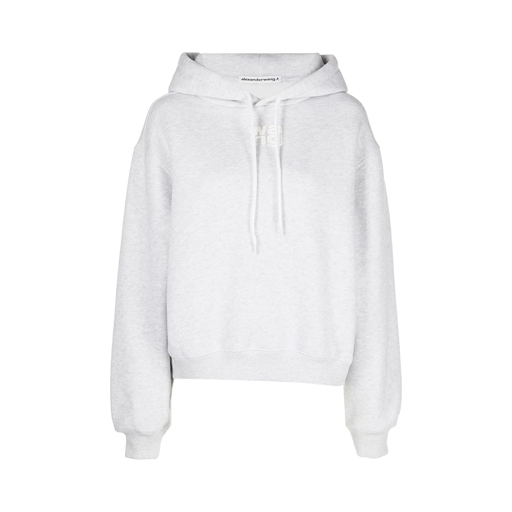商品Alexander Wang|ALEXANDER WANG 浅灰色女士卫衣/帽衫 4CC3222069-050,价格¥2198,第1张图片
