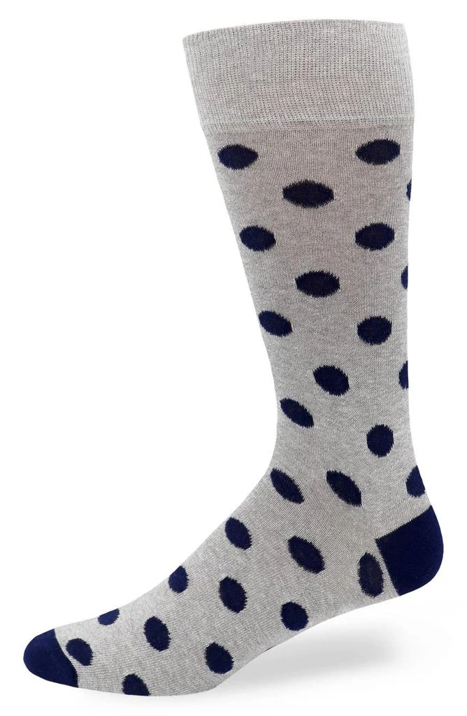 商品Lorenzo Uomo|Jaspe Dot Print Crew Socks,价格¥35,第1张图片