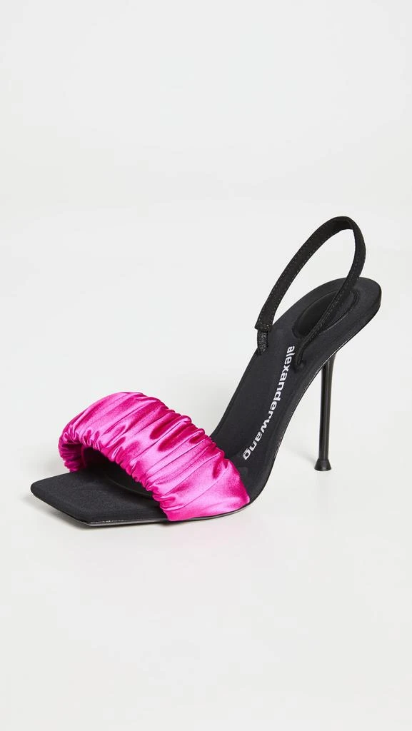 商品Alexander Wang|Alexander Wang Julie Scrunchie Slingbacks,价格¥2162,第2张图片详细描述