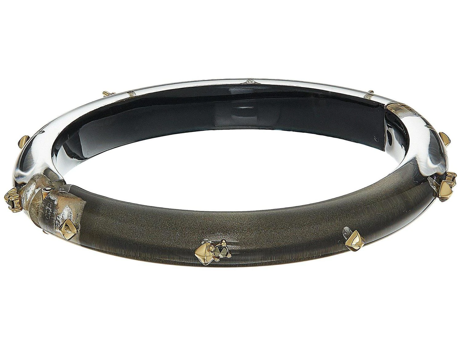 商品Alexis Bittar|黄金镶嵌玻璃手环 Gold Studded Hinge Bracelet,价格¥1082,第1张图片