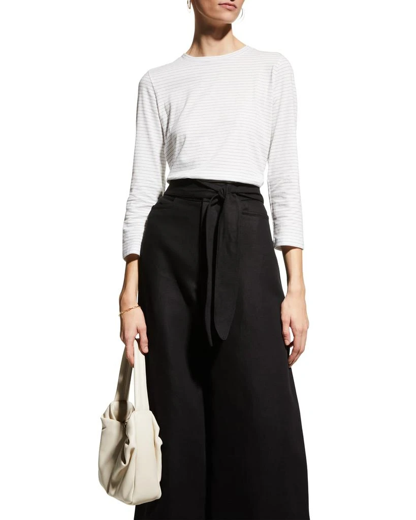 商品Vince|Neppy Stripe Bracelet-Sleeve Top,价格¥358,第1张图片