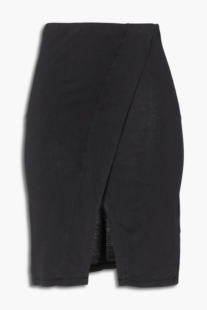 商品IRO|Delna wrap-effect Lyocell and cotton-blend jersey skirt,价格¥299,第3张图片详细描述