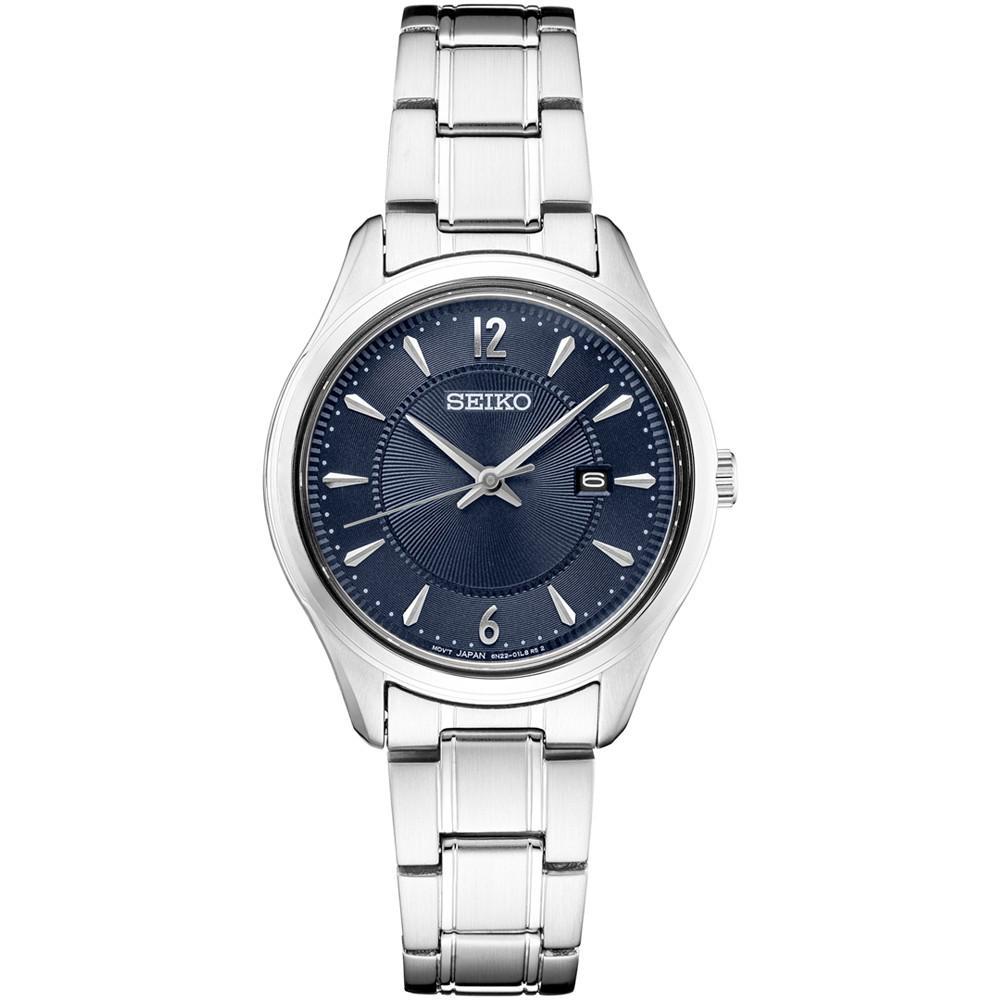 商品Seiko|Women's Essential Stainless Steel Bracelet Watch 30mm,价格¥1312,第1张图片