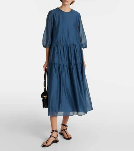 商品Max Mara|Etienne cotton and silk voile midi dress,价格¥4215,第2张图片详细描述