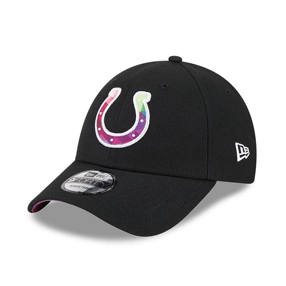 商品New Era|Men's Black Indianapolis Colts 2023 NFL Crucial Catch 9FORTY Adjustable Hat,价格¥253,第3张图片详细描述