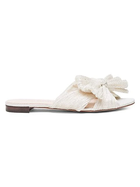 商品Loeffler Randall|Daphne Flat Metallic Sandals,价格¥698,第1张图片