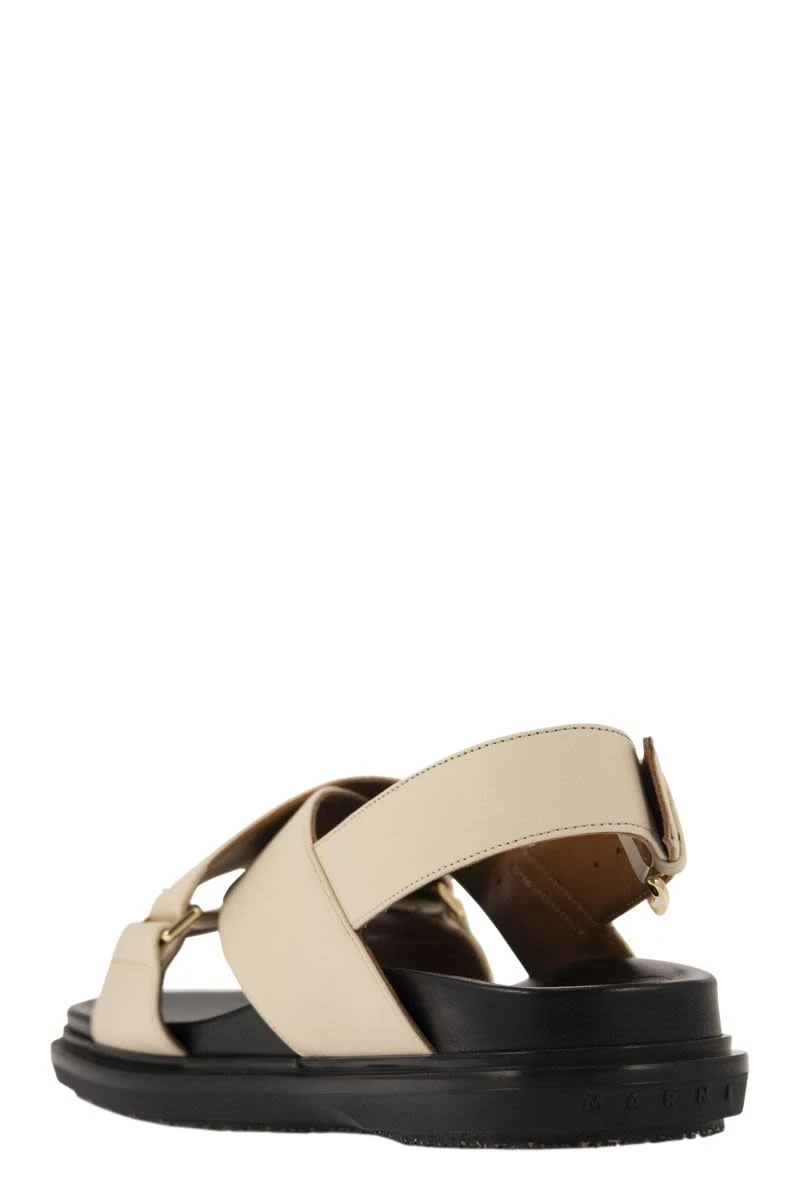 商品Marni|Fussbett leather sandal CZ002201 00W11,价格¥2737,第5张图片详细描述