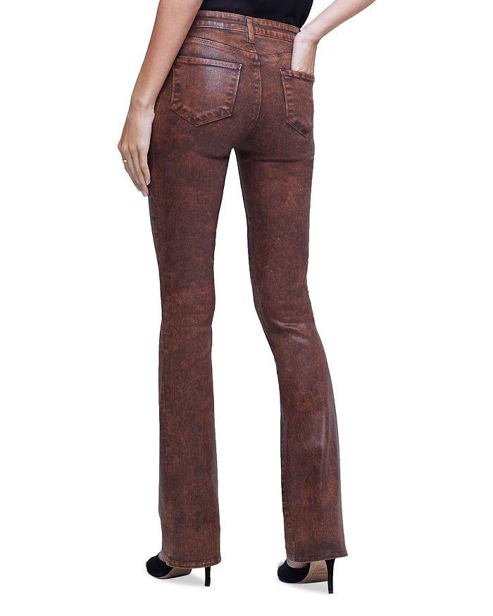 商品L'Agence|Selma High Rise Sleek Baby Bootcut Jeans in Cocoa,价格¥1284,第2张图片详细描述