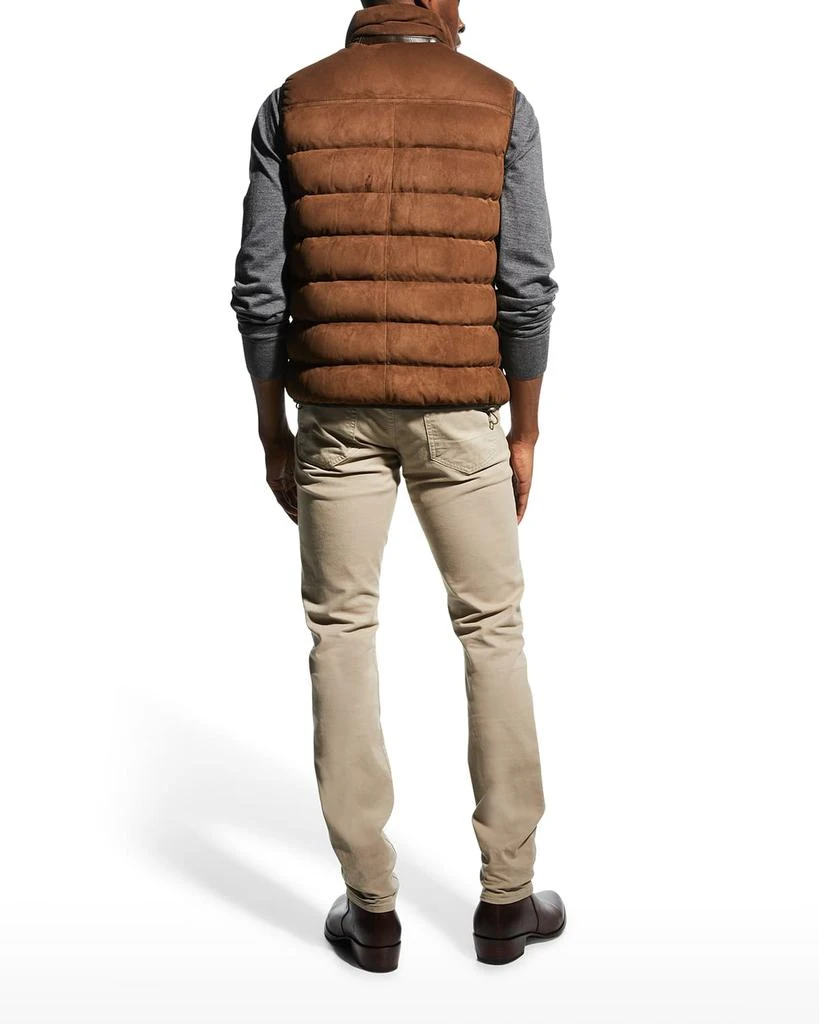 商品Tom Ford|Men's Suede Down Puffer Vest,价格¥24675,第5张图片详细描述
