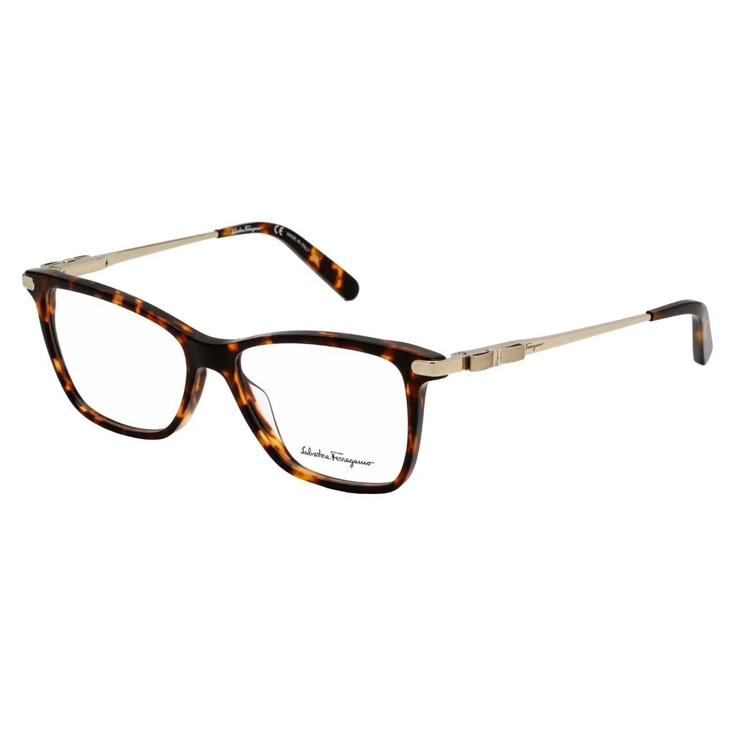 商品Salvatore Ferragamo|Salvatore Ferragamo Women's Eyeglasses - Dark Tortoise/Gold Acetate Frame | SF2872 272,价格¥483,第1张图片