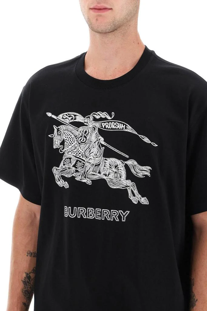 商品Burberry|'DEZI' T-SHIRT WITH EMBROIDERY,价格¥2329,第5张图片详细描述