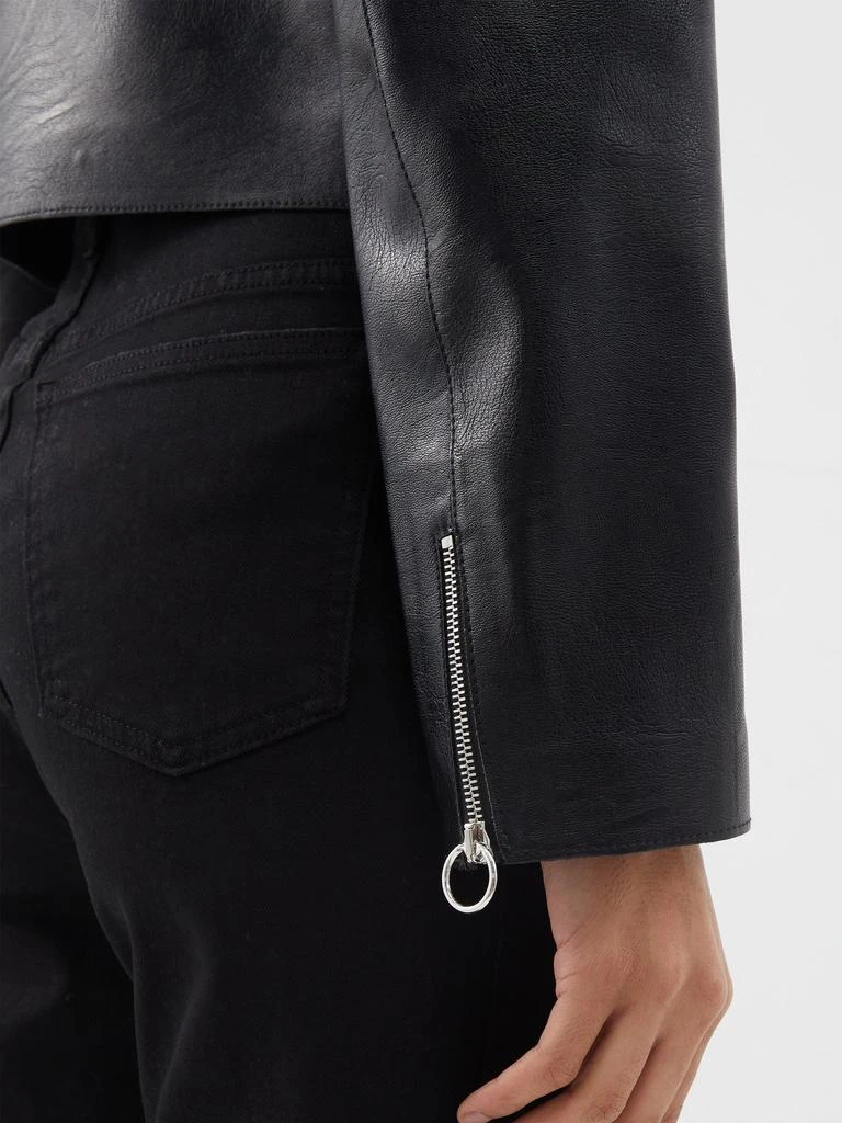 商品Stella McCartney|Press-stud faux-leather biker jacket,价格¥4062,第3张图片详细描述
