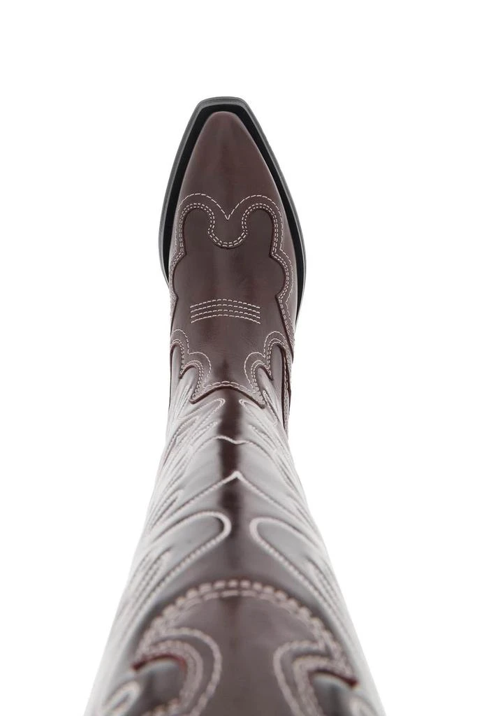 商品Ganni|Embroidered western high boots,价格¥2768,第3张图片详细描述