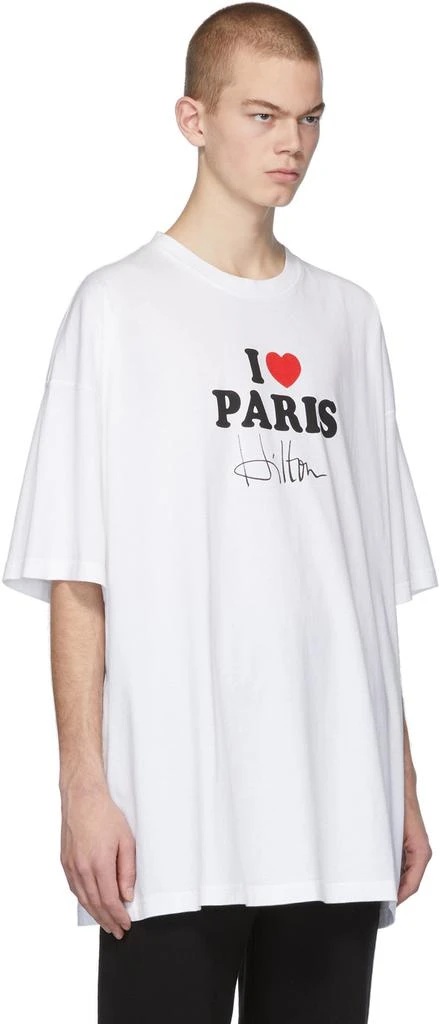 商品Vetements|White 'I Love Paris' T恤,价格¥2235,第2张图片详细描述