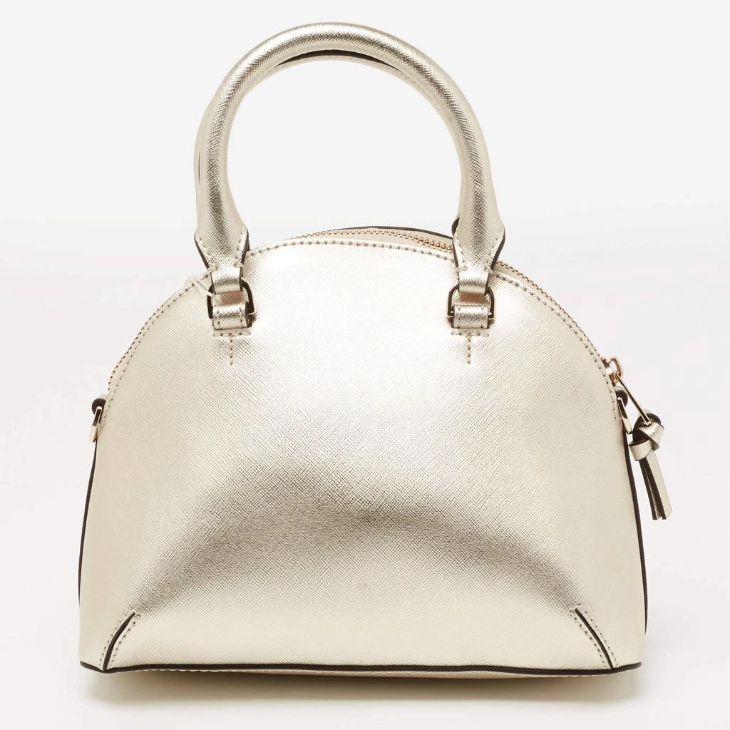 商品Tory Burch|Tory Burch Gold Saffiano Leather Mini Robinson Dome Satchel,价格¥2893,第4张图片详细描述
