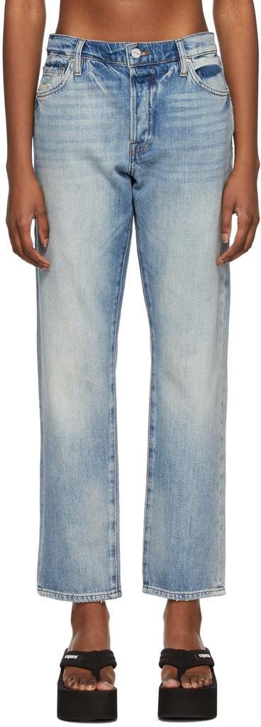 商品FRAME|Blue 'Le Slouch' Jeans,价格¥1815,第1张图片