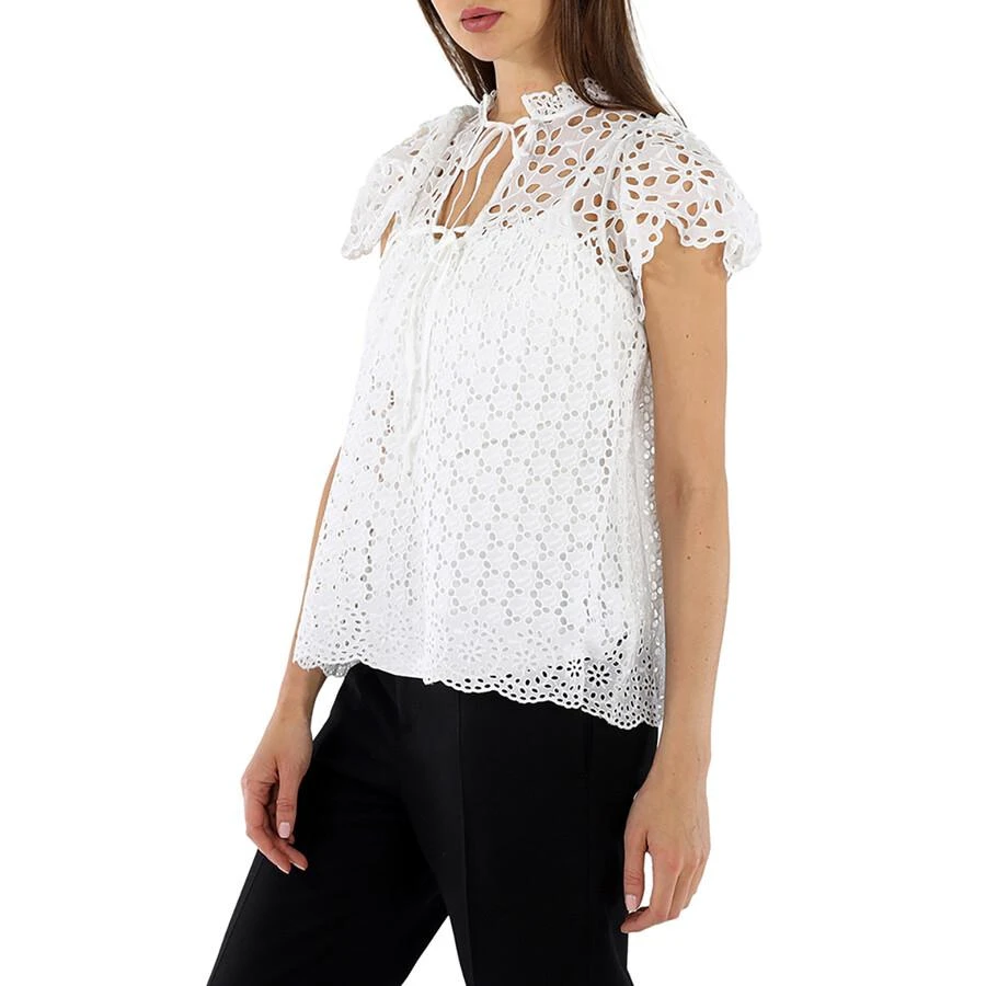 商品Ralph Lauren|White Broderie Anglaise Blouse,价格¥604,第2张图片详细描述