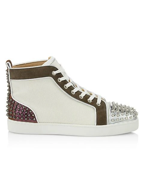 商品Christian Louboutin|Lou Spiked Sneakers,价格¥8944,第1张图片